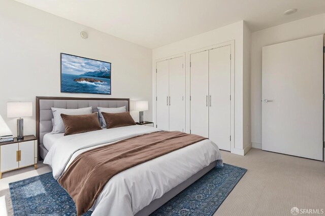 420 Mission Bay Blvd Unit 706, San Francisco, CA 94158 - bedroom with multiple closets and light carpet