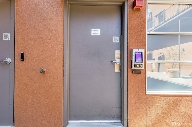 view of exterior entry