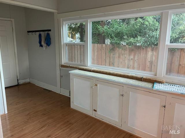 interior space featuring light hardwood / wood-style flooring