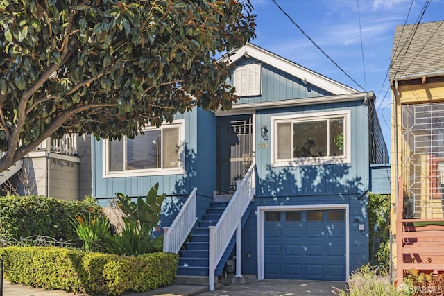 bungalow with a garage