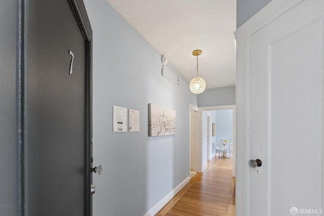 1250 Vallejo St Unit 7, San Francisco, CA 94109 - corridor with light wood finished floors and baseboards