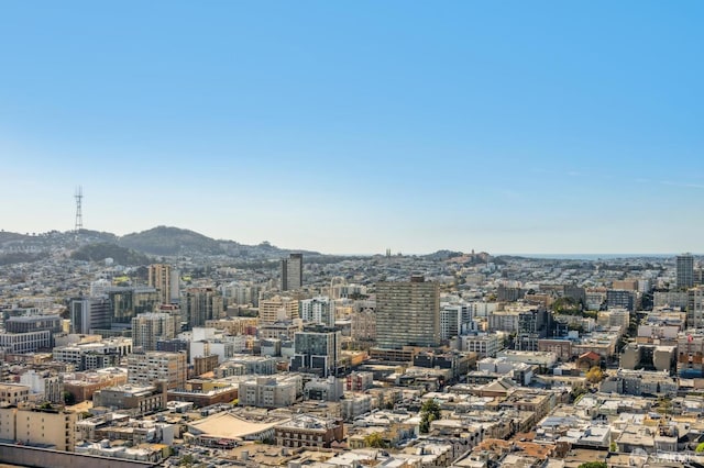 view of city with a mountain view