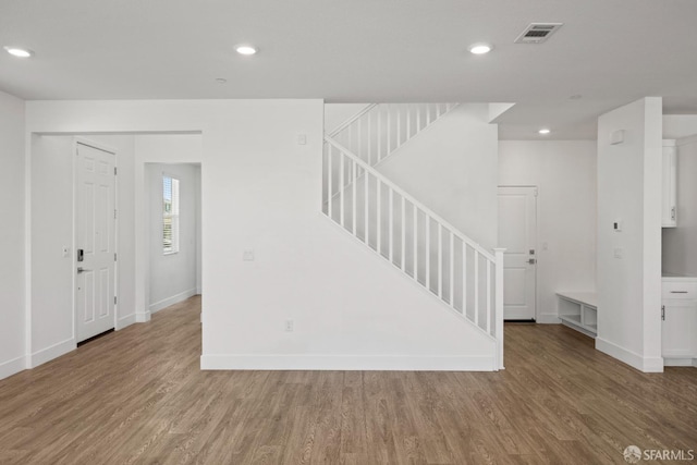 interior space with wood-type flooring