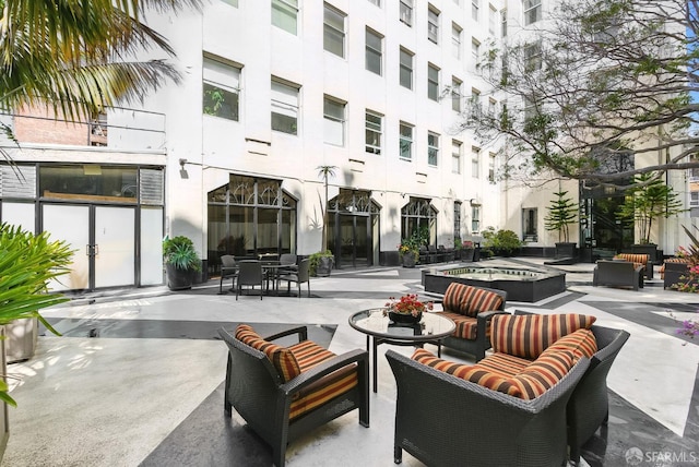 631 Ofarrell St Unit 702, San Francisco, CA 94109 - community lobby with a towering ceiling