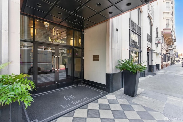 631 Ofarrell St Unit 702, San Francisco, CA 94109 - view of exterior entry with french doors