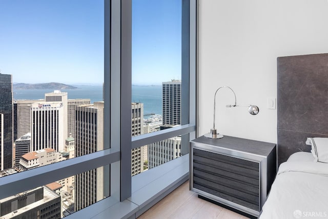 181 Fremont St Unit 58A, San Francisco, CA 94105 - bedroom with a water view and wood finished floors