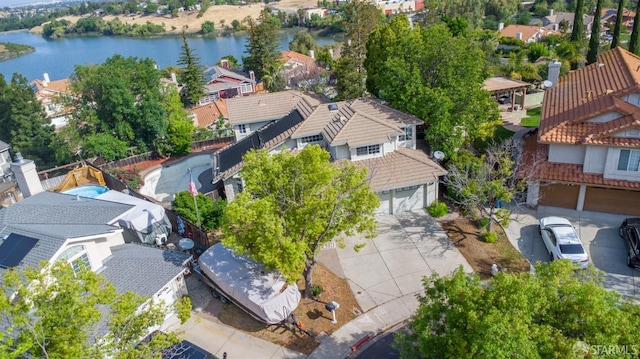4737 Crestone Peak Dr, Antioch, CA 94531 - bird's eye view with a water view and a residential view