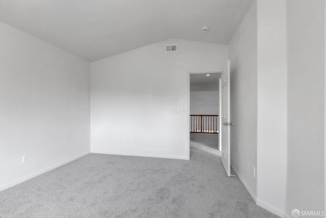 4737 Crestone Peak Dr, Antioch, CA 94531 - carpeted empty room with baseboards, lofted ceiling, and visible vents