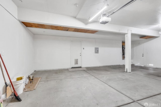 4737 Crestone Peak Dr, Antioch, CA 94531 - garage featuring a garage door opener and electric panel