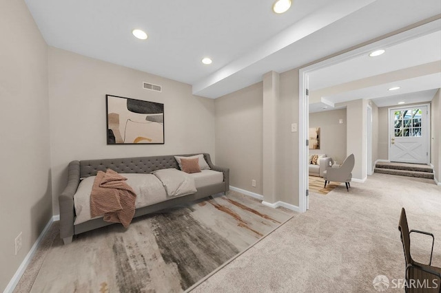 3779 Park Boulevard Way, Oakland, CA 94610 - bedroom with recessed lighting and carpet floors