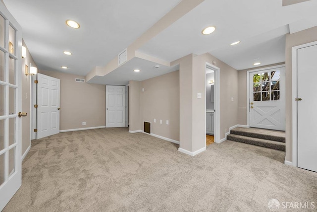 3779 Park Boulevard Way, Oakland, CA 94610 - basement with carpet floors and recessed lighting