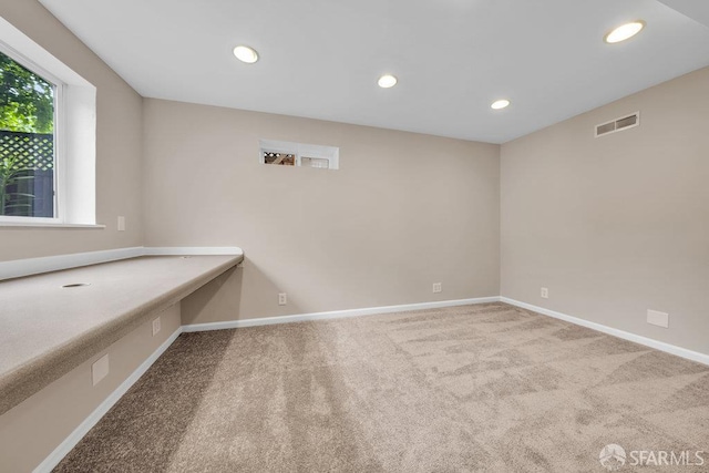 3779 Park Boulevard Way, Oakland, CA 94610 - empty room with carpet flooring and recessed lighting