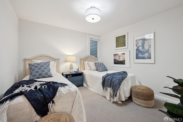 bedroom featuring carpet flooring