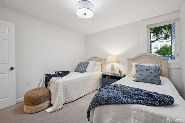 bedroom featuring carpet flooring