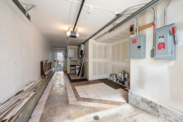 1758 Palou Ave, San Francisco, CA 94124 - garage with electric panel and a garage door opener
