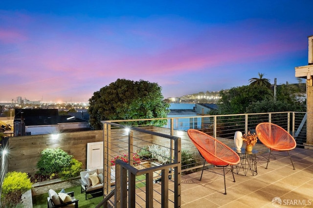 1758 Palou Ave, San Francisco, CA 94124 - view of balcony at dusk