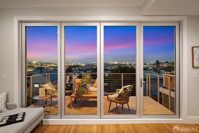 1758 Palou Ave, San Francisco, CA 94124 - doorway with wood finished floors
