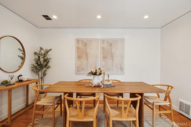 67 Rome St, San Francisco, CA 94112 - dining area featuring wood finished floors and recessed lighting