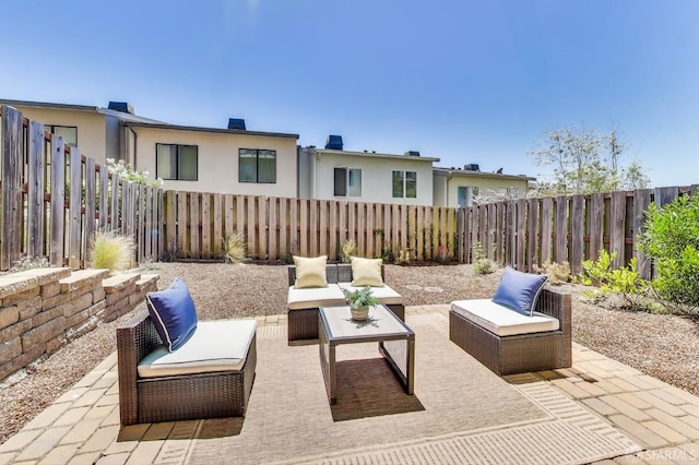 165 Summit Way, San Francisco, CA 94132 - fenced backyard with a patio and outdoor lounge area