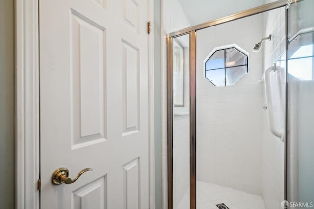 bathroom with walk in shower