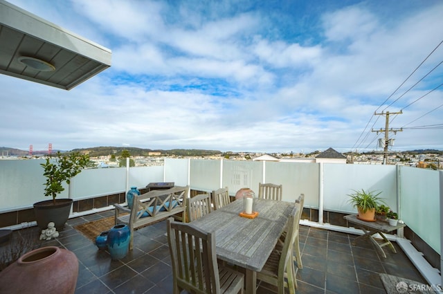 view of patio / terrace featuring outdoor dining space