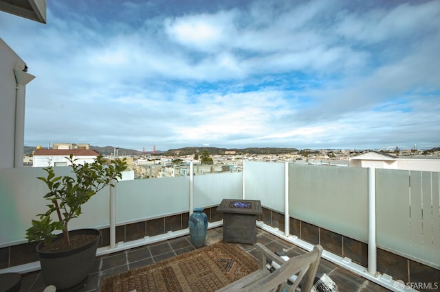 view of patio / terrace featuring a balcony