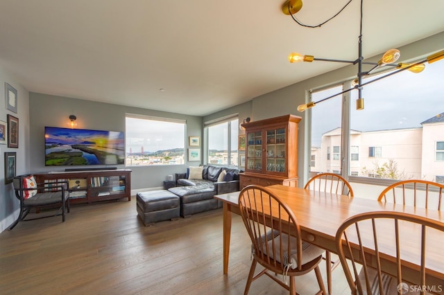 dining room featuring wood finished floors