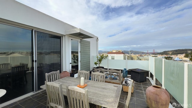 view of patio / terrace featuring outdoor dining area