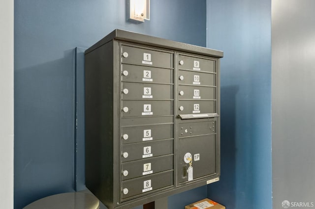 room details with a mail area