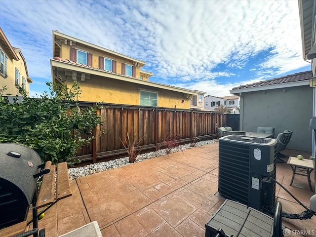 view of patio / terrace with cooling unit