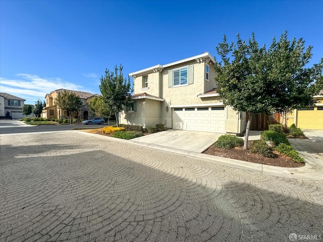 front facade featuring a garage