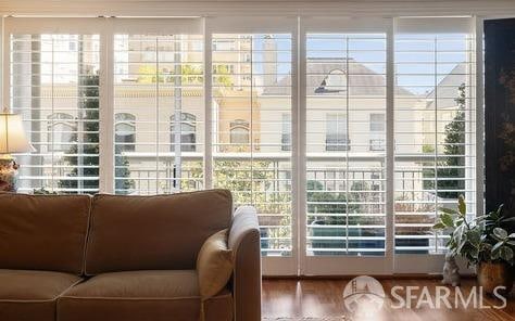 entryway featuring hardwood / wood-style floors