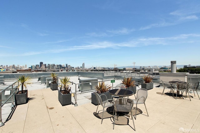 451 Kansas St Unit 428, San Francisco, CA 94107 - view of patio / terrace with a view of skyline