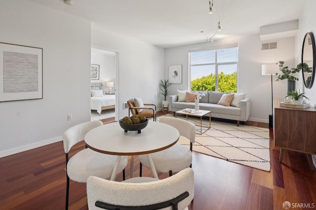451 Kansas St Unit 428, San Francisco, CA 94107 - living room with wood finished floors and rail lighting