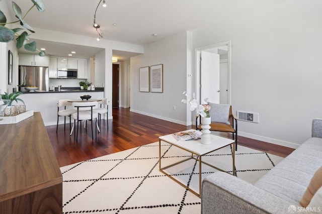 451 Kansas St Unit 428, San Francisco, CA 94107 - living area featuring dark wood-style floors