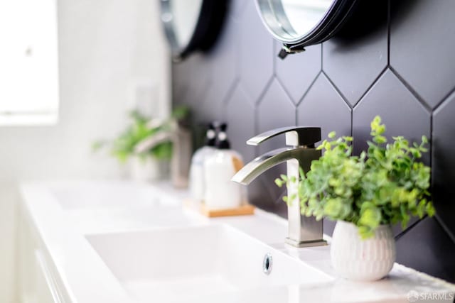 interior details featuring a sink