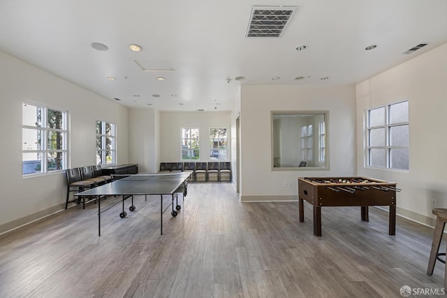 3901 Lick Mill Blvd Unit 165, Santa Clara, CA 95054 - recreation room featuring wood finished floors, baseboards, and recessed lighting