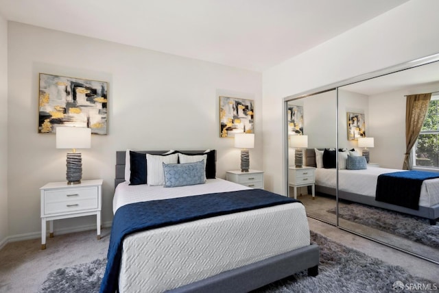 3901 Lick Mill Blvd Unit 165, Santa Clara, CA 95054 - carpeted bedroom featuring a closet and baseboards