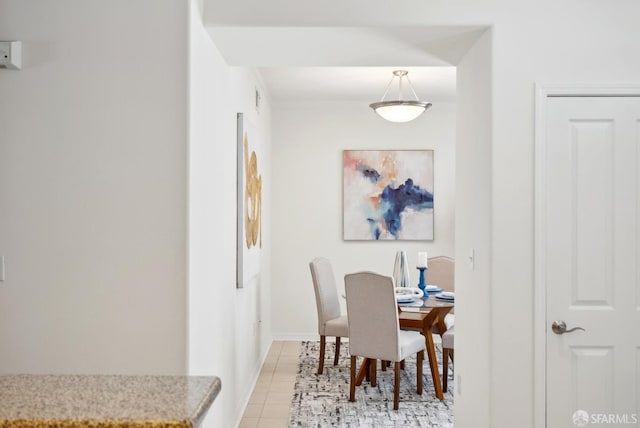 3901 Lick Mill Blvd Unit 165, Santa Clara, CA 95054 - dining area featuring light tile patterned floors and baseboards