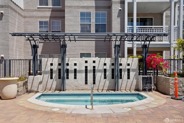 3901 Lick Mill Blvd Unit 165, Santa Clara, CA 95054 - view of swimming pool with a pool and a pergola