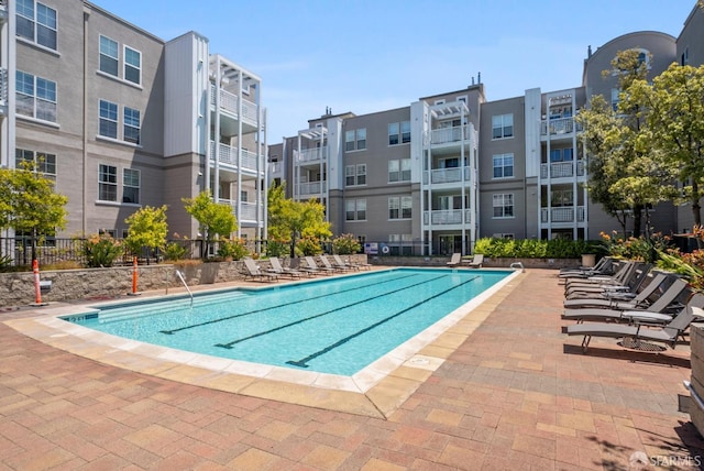 3901 Lick Mill Blvd Unit 165, Santa Clara, CA 95054 - community pool featuring a patio area
