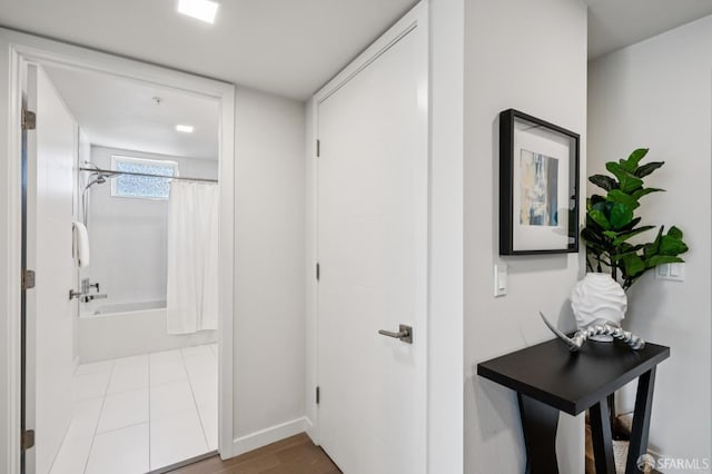 1605 Riviera Ave Unit 608, Walnut Creek, CA 94596 - hallway with baseboards and wood finished floors