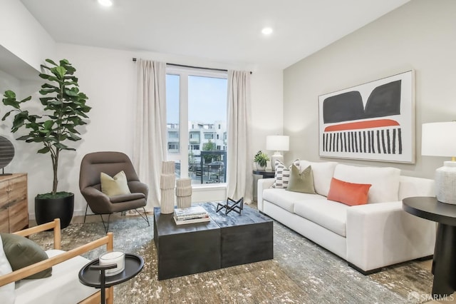 52 Kirkwood Ave Unit 321, San Francisco, CA 94124 - living area featuring plenty of natural light, recessed lighting, and wood finished floors