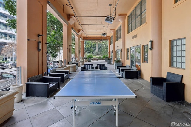 view of patio featuring visible vents