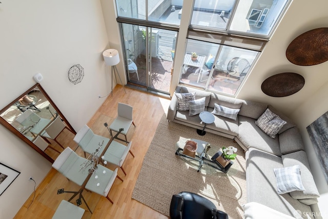 interior space featuring hardwood / wood-style floors