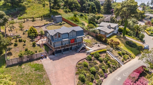 birds eye view of property