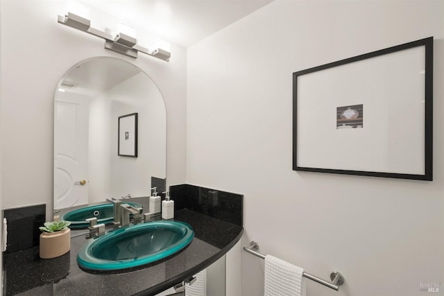 bathroom featuring vanity