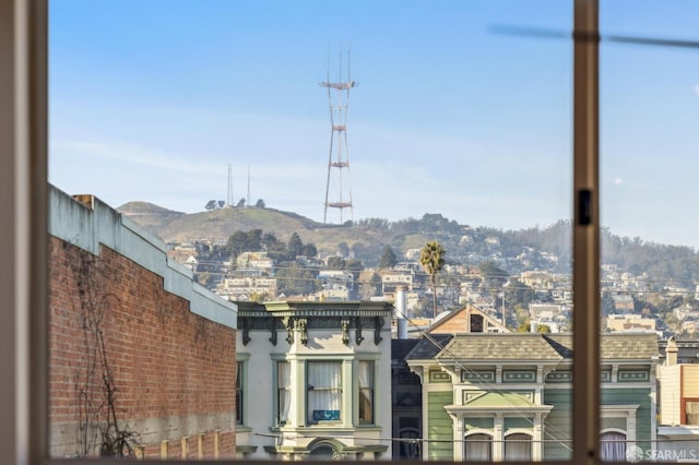 view of city with a mountain view