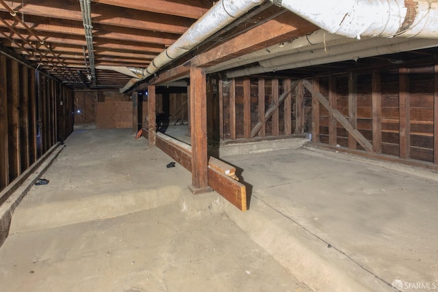 view of basement