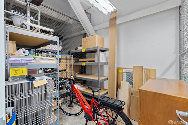 view of storage